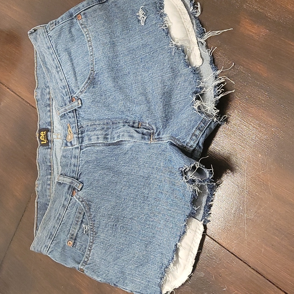 Vintage Lee Jean Cutoff Shorts Y2K - Picture 3 of 14